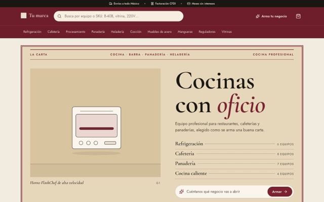 Vista previa del estilo Brasserie